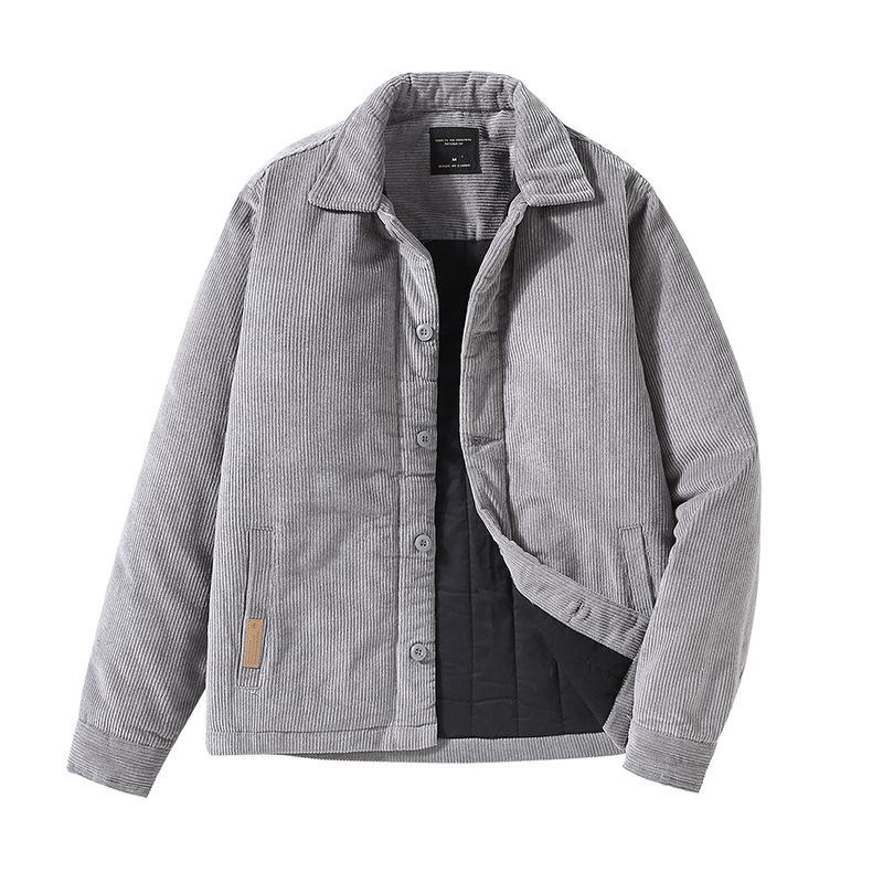 Men's Winter Retro Thickened Corduroy Jacket - Casual Youth Outerwear