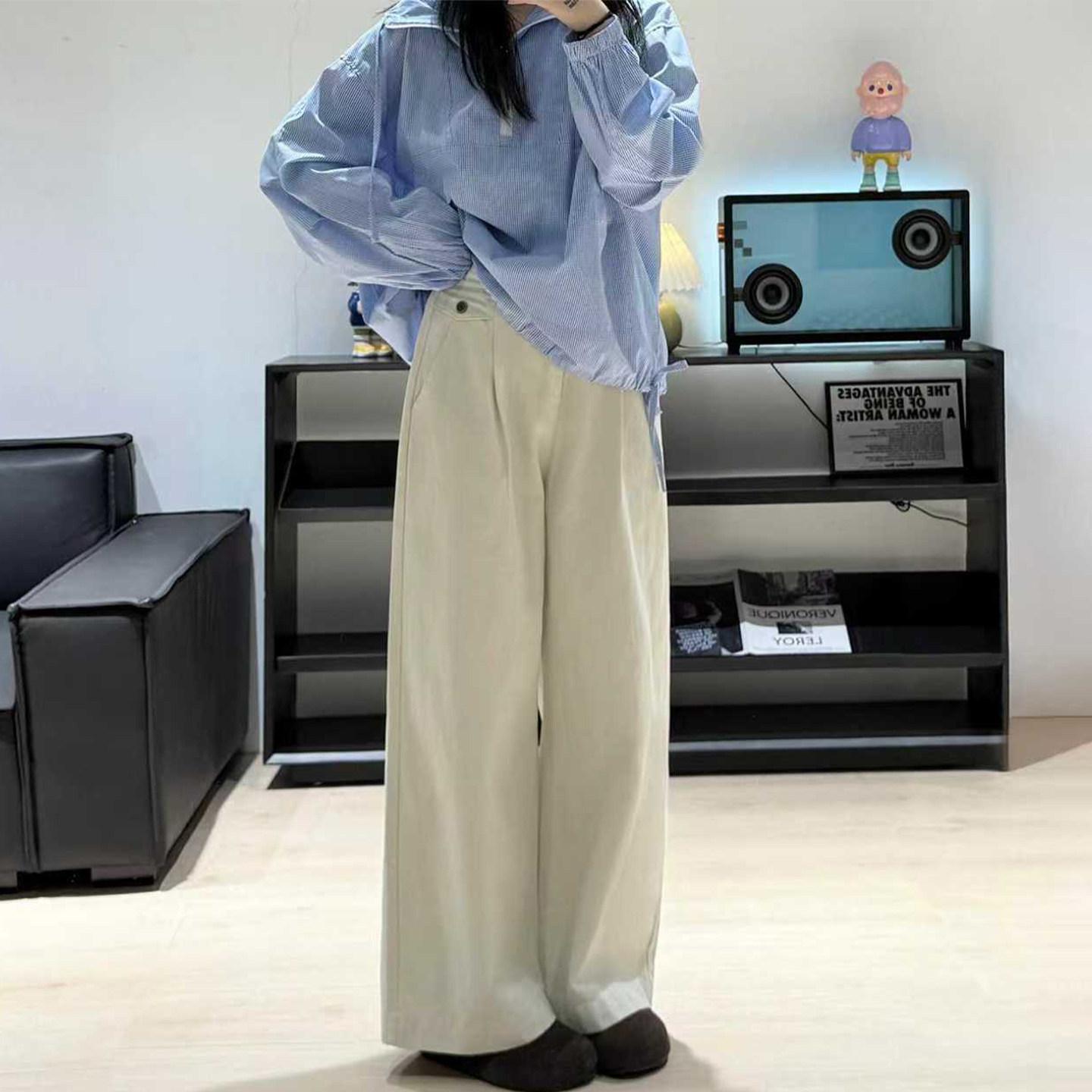 

Apricot Plus-Size High-Waist Wide-Leg Workwear Pants for Women XL