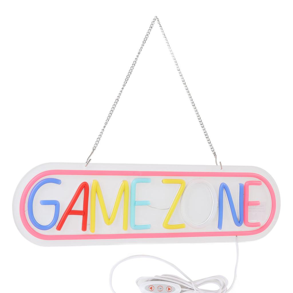 Gaming Neon Sign Colorful LED USB Powered Gaming Light Up Sign Wall Decor for Bedroom Game Room