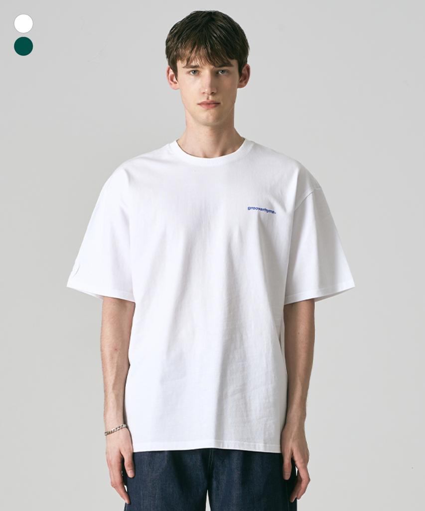 GROOVE RHYME Diamond Lettering Short Sleeve T-Shirt (2 Colors) (Lrrmcta345M)