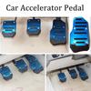 Universelle Auto-Pedalabdeckung Aluminium Automatikgetriebe Fuß Rutschfest Gas-Kit Pedale Zubehör Bremswerkzeuge Kraftstoff-Pad Auto V2Z0
