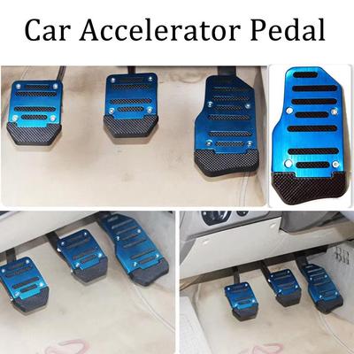 Universal Car Pedal Cover Aluminum Automatic Transmission Foot Non-Slip Gas Kit Pedals Accessories Brake Tools Fuel Pad Car V2Z0