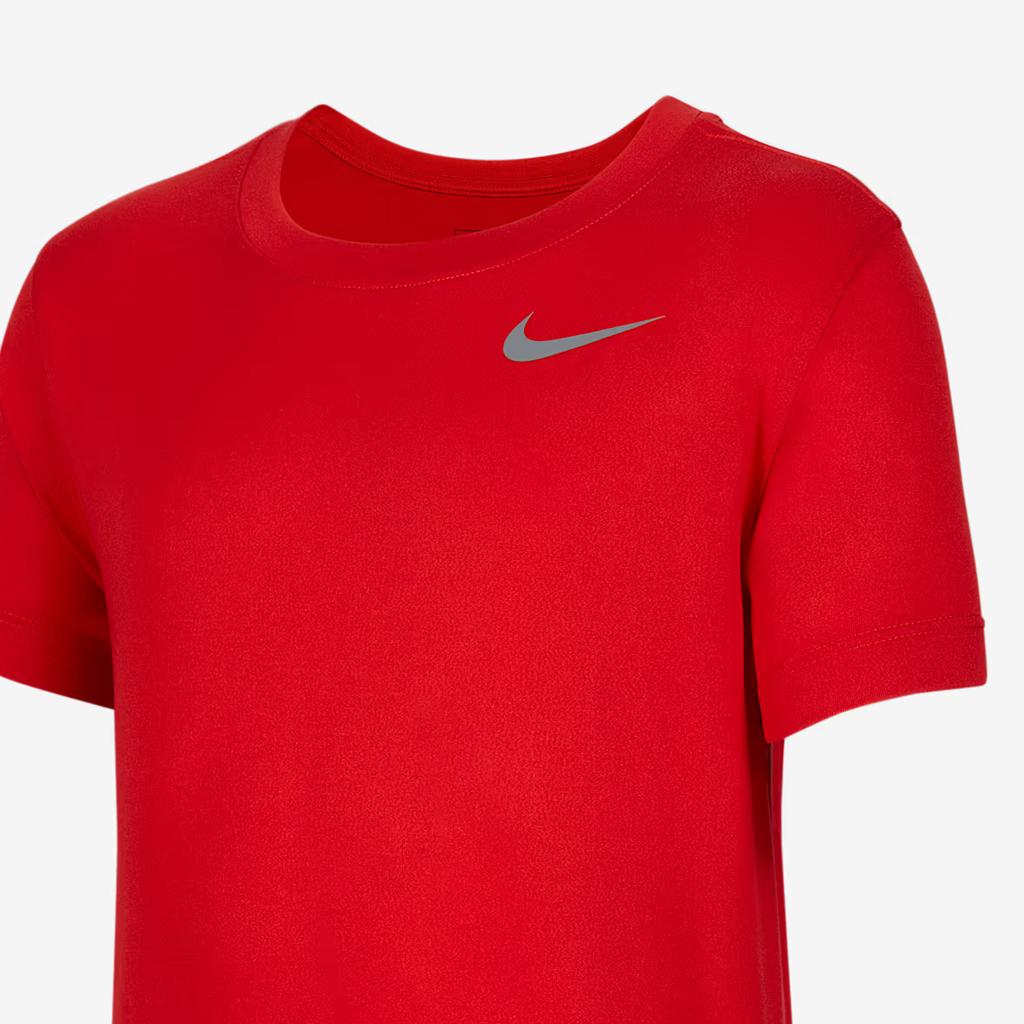 Nike Team Legend Comfortable Quick-Dry Crew Neck Short Sleeve Kids Tops University-Red IB8678-657