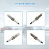 4 Spark Plugs FXU16HR11 for Hyundai Kia Santa Fe Sonata
