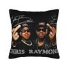 Federa per Cuscino Chris Brown Album Breezy-Music Rapper Federa Personalizzata per Cuscino per Divano Letto Soggiorno Federe Vintage
