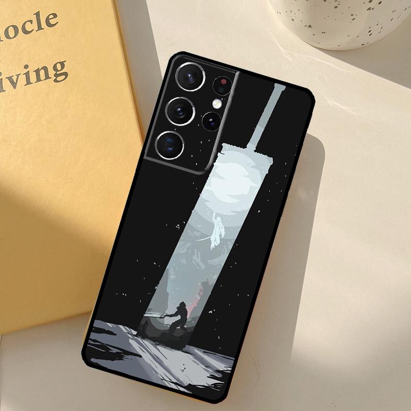 FINAL FANTASY Cloud Strife Back Case For Samsung Galaxy S23 S21 Ultra S20 FE S9 S10 S22 Plus Note 10 Plus S22 Ultra Coque
