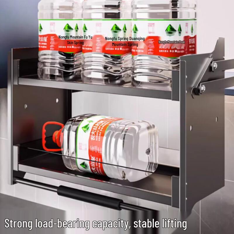 Adjustable Pull-Down Kitchen Cabinet Organizer