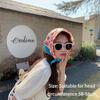 Breathable French Pastoral Style Headscarf Flower Printed INS Style Headband Towel Sun Protection Headband Girls