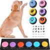 Pet Talking Button, Dog Talking Button, Talking Pet Button, Recording Button, 6-Color Set, Dog Talking Button, Recordable Button for Dogs, Dog Educati