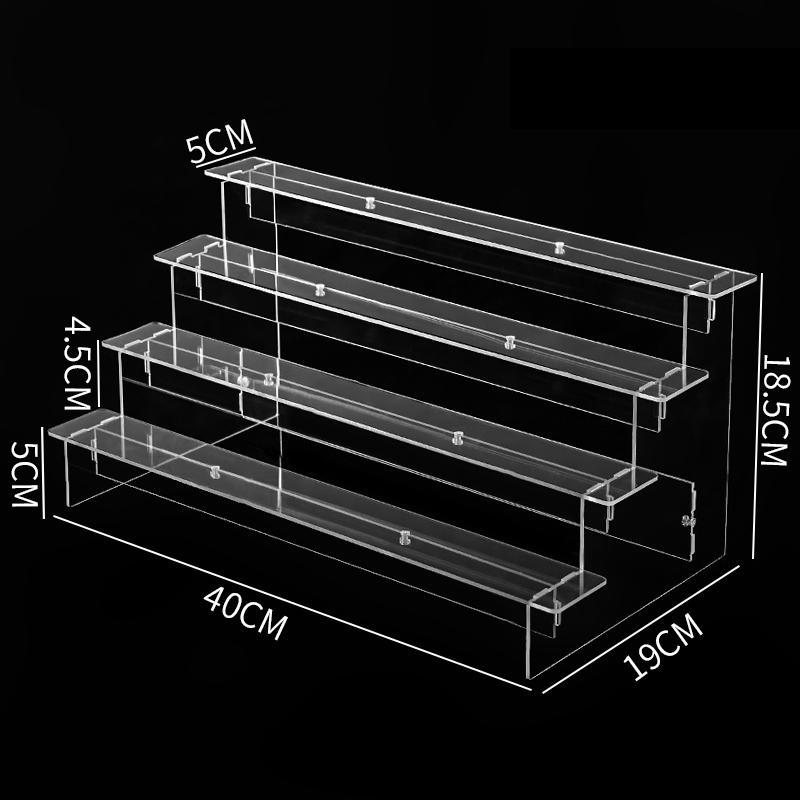 1-5 Tier Clear Acrylic Display Stand for Funko Figures Perfume Organizer Collections Doll Cosmetic Storage Holder Cupcake Stand