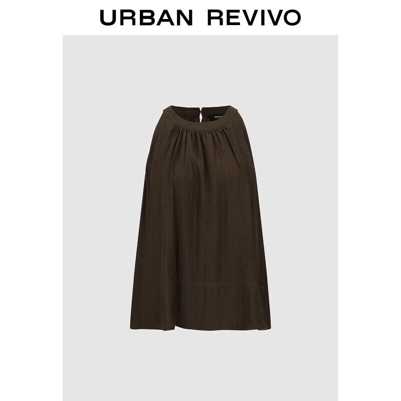 UR2026 Women s Pleated Sleeveless Blouse S