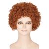 Synthetic Ice Spice Wig Bouncy Short Afro Curly Wigs for Women Orange Red Brown Hair Fluffy Halloween Costume Woman Cosplay Wig