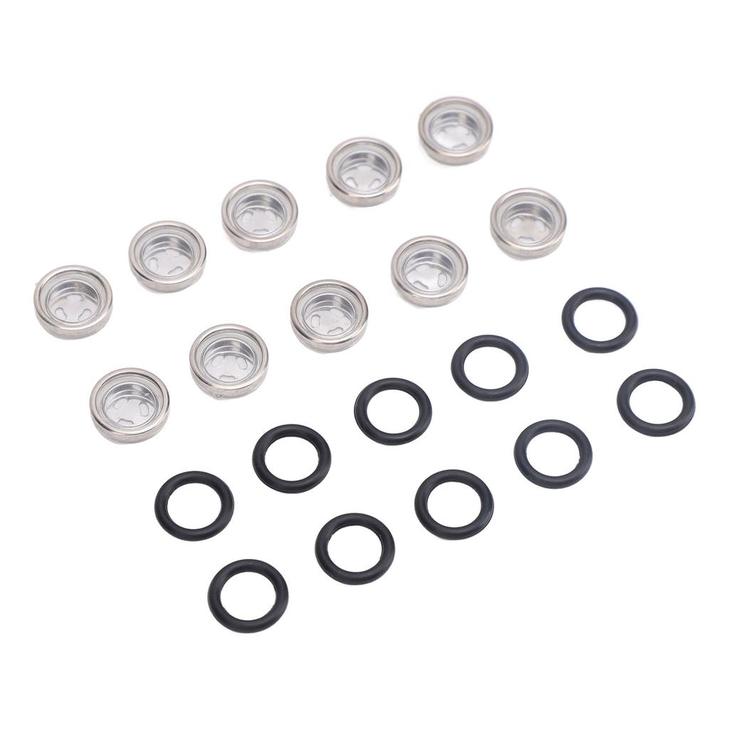 10pcs Brake Master Cylinder Sight Glass with O Ring Motorcycle Brake Master Cylinder Window for Motorcycle ATV