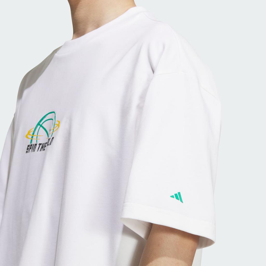 Adidas Basketball Ss25 Graphic Pullover Crew Neck Short Sleeve T-Shirt Men T-Shirt KF0725