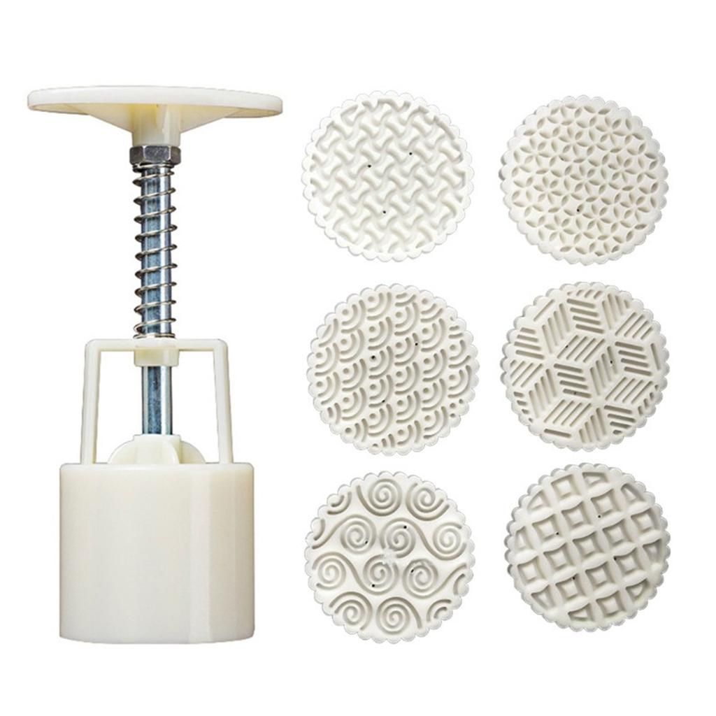 Geometric Pattern Kitchen Baking Ma'amoul Form Moon Cake Mould Mooncake Mold Cookie Stamp Cutter
