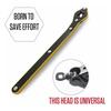 Kit de Macaco e Chave de Roda Dentada para Carro - Macaco de Tesoura 2 em 1 com Soquete para SUV/Sedan, Levantador de Pneu Economizador de Esforço para Garagem/Beira da Estrada