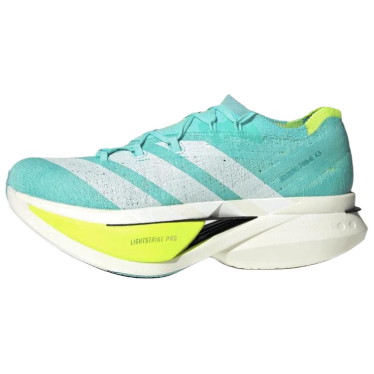Adidas Adizero Prime X 3.0 Strung Flash Aqua Lucid Lemon Unisex Sneakers Blue Zero-Metallic JR2598