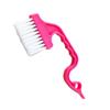 652F Multiple Surfaces Crevice Brush With Flat Edged Scrapers Ergonomic Grip Design Suitable For Tile Grout Keyboard Cleaning