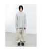 Saendeusaundeu (Unisex) Awning Stripe Long Sleeve T-Shirt Gray