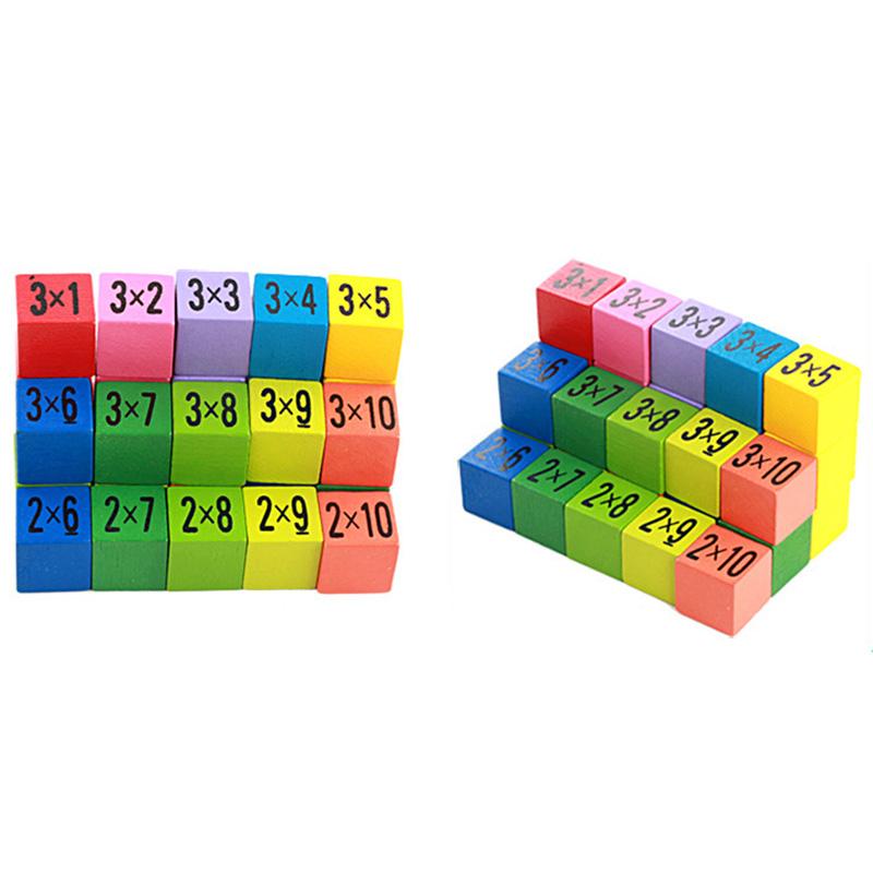 Learning Educational Toys 99 Multiplication Table Math Arithmetic Teaching Aids Preschool Wooden Toys for Children