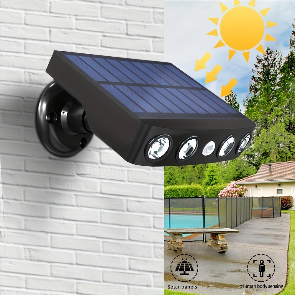 Solarbetriebener Bewegungsmelder-Flutlichtstrahler, langlebig und für den Außenbereich geeignet, Gärten, Balkone und Innenhöfe