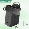 4pcs Carbon Steel Brackets Designed for Secure Assembly of Deer Stands and Shootings Ranges Including Complete Hardware Kit