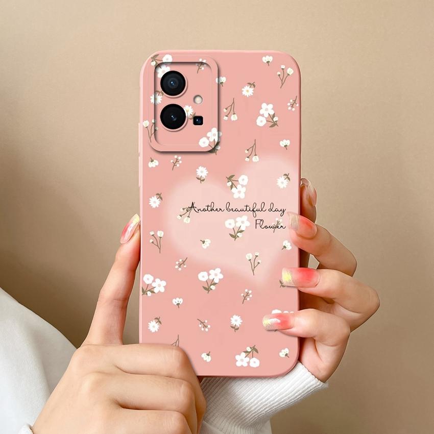 For Vivo Y55 Y56 Y70 Y72t Y73 Y74 Y75 Y77 Y81 Y85 Fashion Liquid Silicone Phone Case Lovely Cat Pattern Anti Drop Full Protective Cover For Vivo Shell