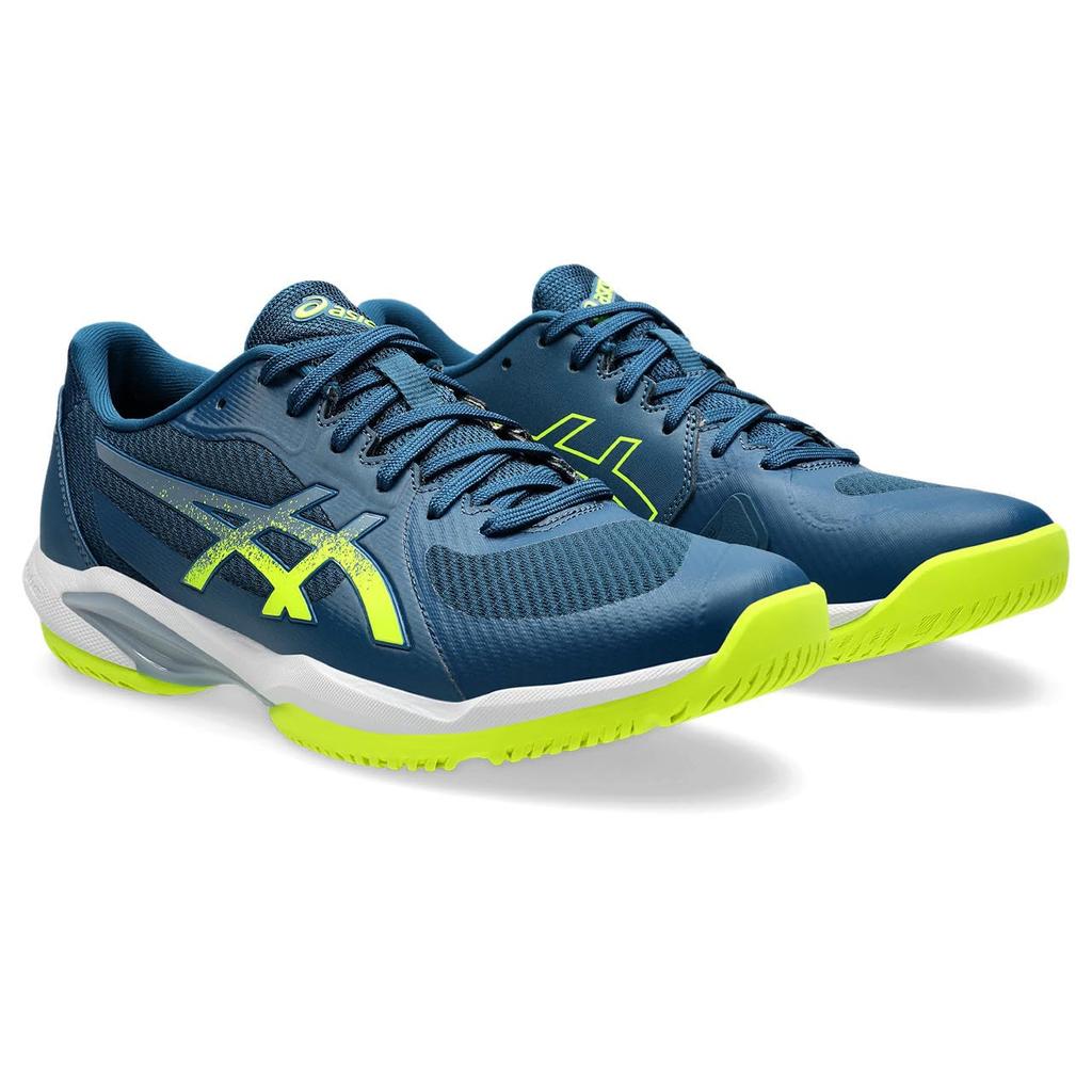 Tennis Shoes SOLUTION SWIFT FF 2 1041A466 Mako Yellow [ASICS] Men's Blue/Safety 25.0