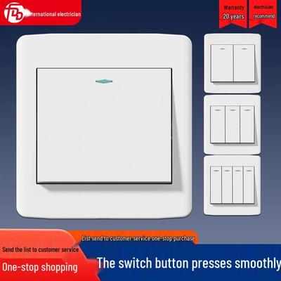 International Electric 1-fach 4-Wege Wandschalterpanel mit Dreifach-Taste für Nachttischlampe