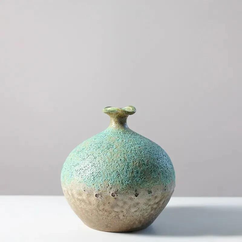 Ceramic Vase Kiln Changing Bubble Glaze Gradient Color Art Ornaments Flower Arrangement Home Furnishings