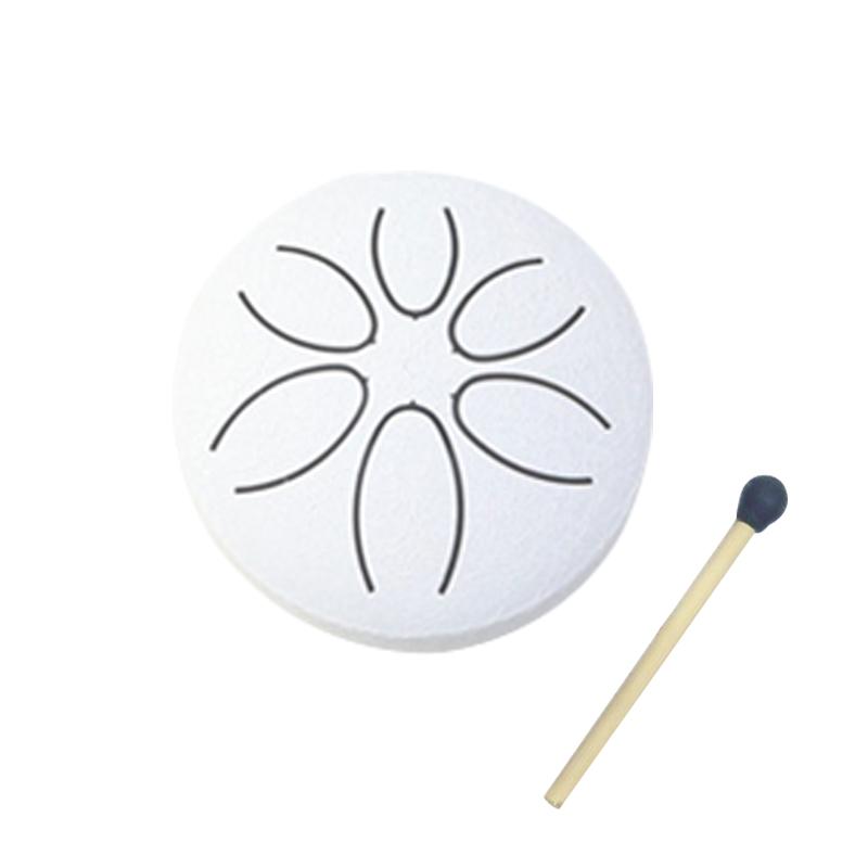 3 Inch Steel Tongue Drum - 6 Tone Handheld Instrument for Meditation & Yoga, Perfect Musical Gift for Beginners