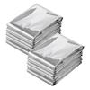 10pcs Outdoor Emergency Blanket Waterproof Space Curtain Foil Thermal Blanket 130x210cm Silver