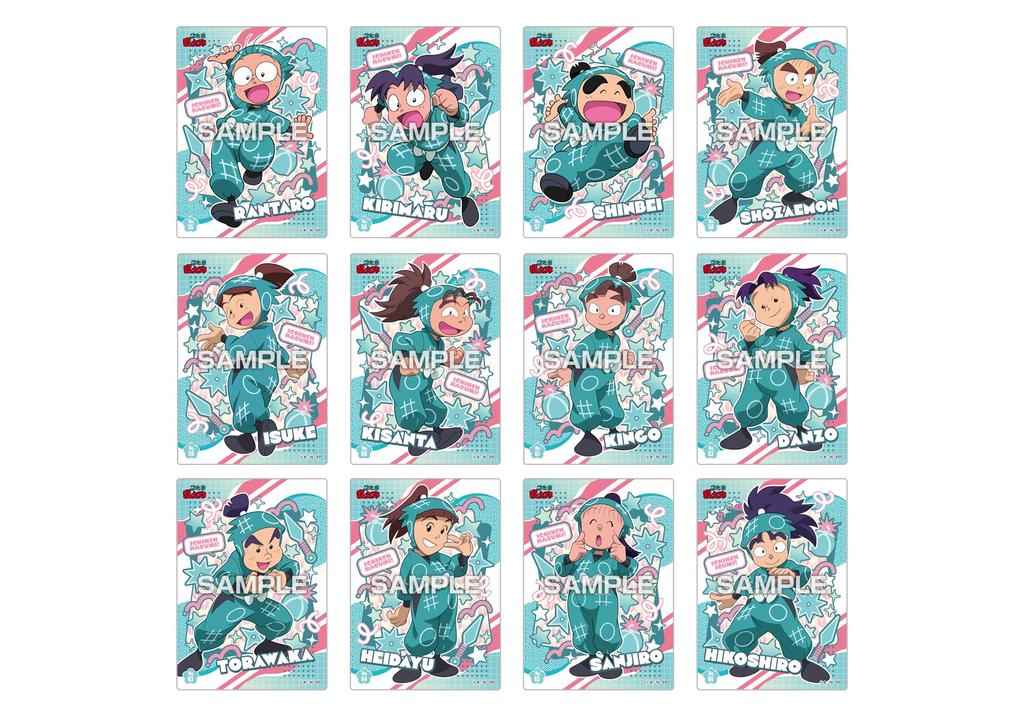 Nintama Rantaro Clear Card Collection Gum 2 First Press Limited Edition Box 16-Pack (Candy Toy)
