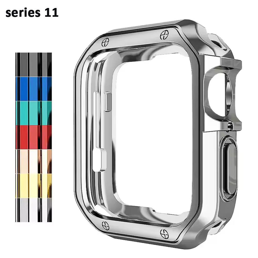 TPU Case bumper Protector compatible for Apple Watch ultra 3 2 49MM 45mm/41mm 44mm/40mm 42mm/38mm iWatch Series11 10 9 8 6 5 4 3