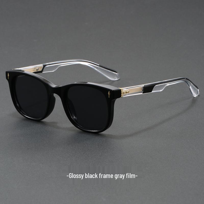 

Retro Classic Propionate Insert Square Sunglasses for Men - Ideal for Driving and Street Style