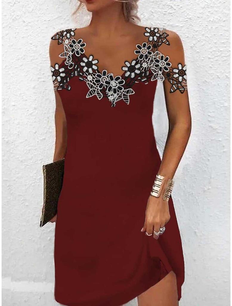 Celebrity Lady Dinner Light Mastery Temperament Women's Embroidered Dress S