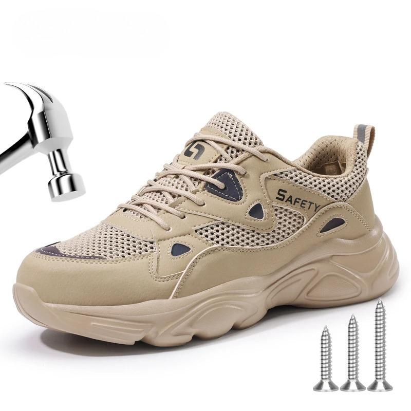 New Unisex Safety Shoes Men Work Sneakers Indestructible Safety Boots Women Shoes Men Steel Toe Shoes Sport Style