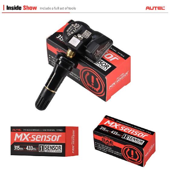 AUTEL MX Sensor 433 315 TPMS Mx-Sensor Skaner Narzędzia do Naprawy Opon Akcesorium Samochodowe Tester Programator Monitora Ciśnienia w Oponach