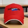 Netherlands Dutch Flag  Casual Baseball Cap  Running Hippie Trucker Hat Summer High Quality Women Unisex Vintage Snapback Cap