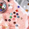 Natural Stone Crystal Star Ornament - 20x20x6mm