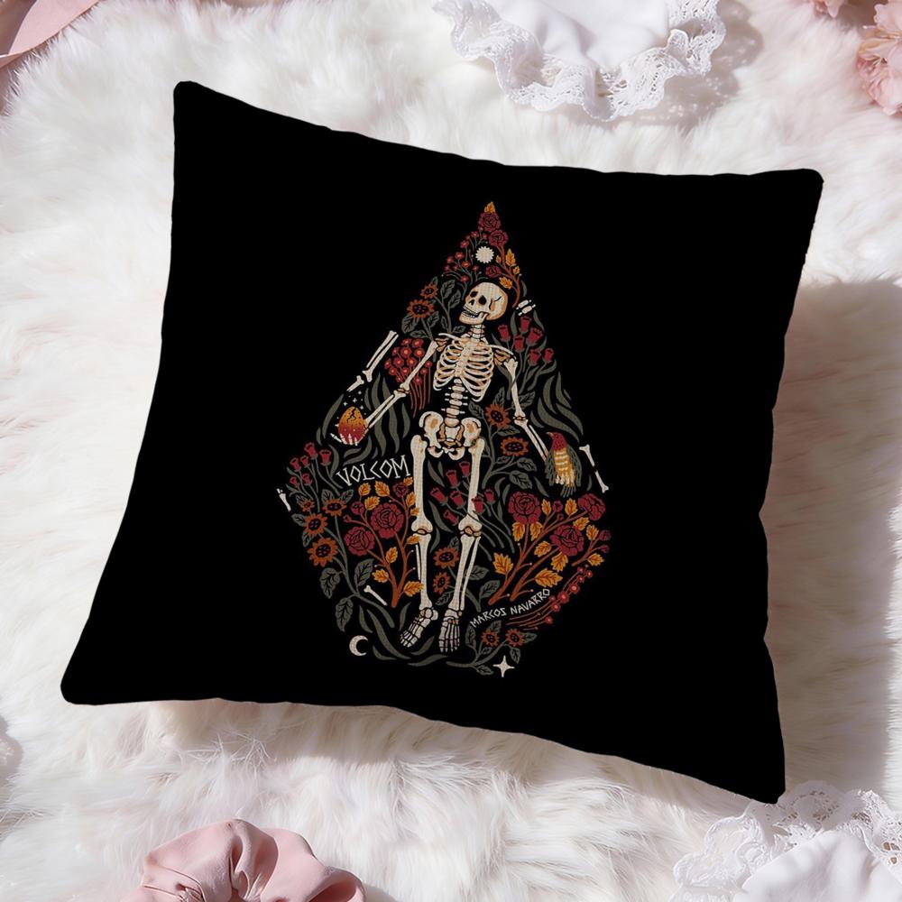 Band Cool V-VolcomS Cushion Cover Premium Comfort Reversible Pillow Cove -Two in One Design for Any Room & Car Interior