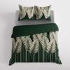 TROPICANA bedding set 220x200 cm - satin cotton, exotic leaf pattern