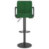 Bar Stool Dark Green Velvet
