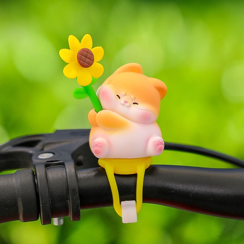 Pinwheel Paradise Tie-Up Doll: Cute Electric Car, Bicycle, Motorcycle, and Stroller Decoration