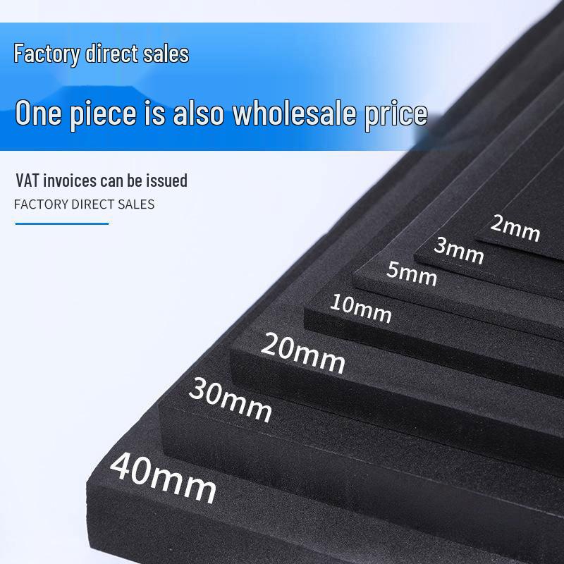 

Чорний лист пінопласту EVA 38° для косплей-аксесуарів та пакувальних вкладок 1m*0.5m*3mm