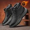 Men's Shoes Trendy Retro Simple Warm Short Boots Fashionable Versatile New High Top Casual Comfortable Workwear Snow Boots Comfo