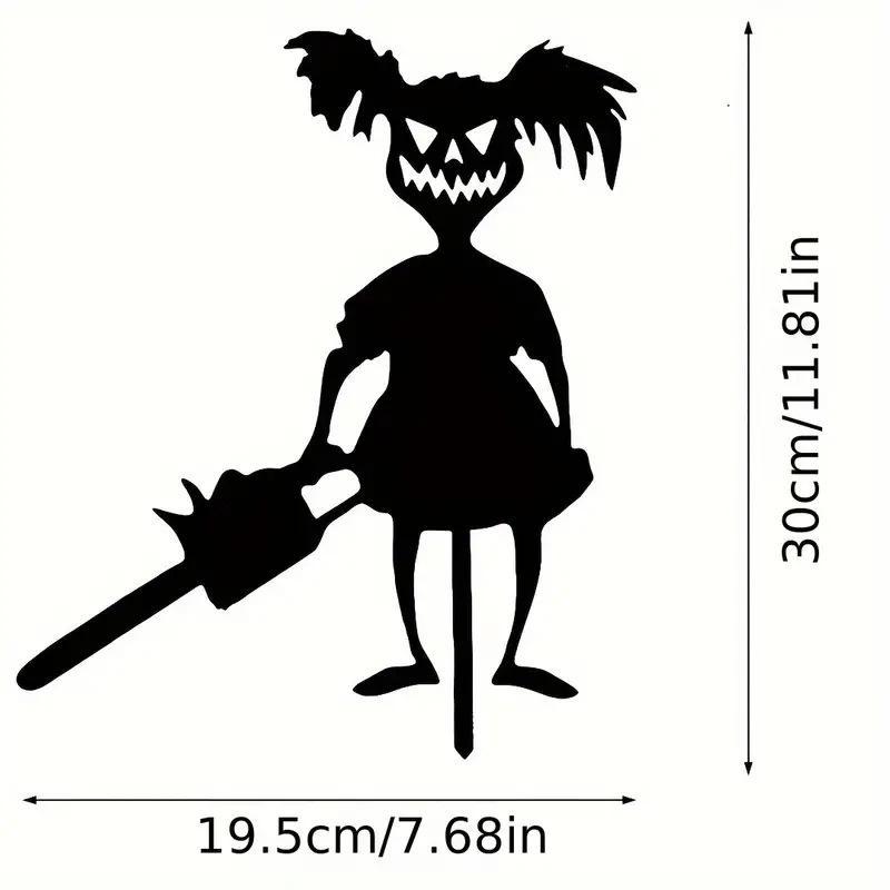 New Metal Iron Art Ghost Little Devil Halloween Garden Stake