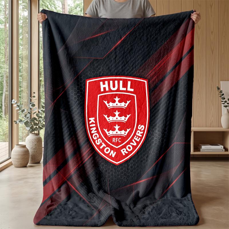 Coperta in Pile Flannel Hull KR Coperta Calda e Accogliente per Divano Letto Viaggio Uso in Tutte le Stagioni