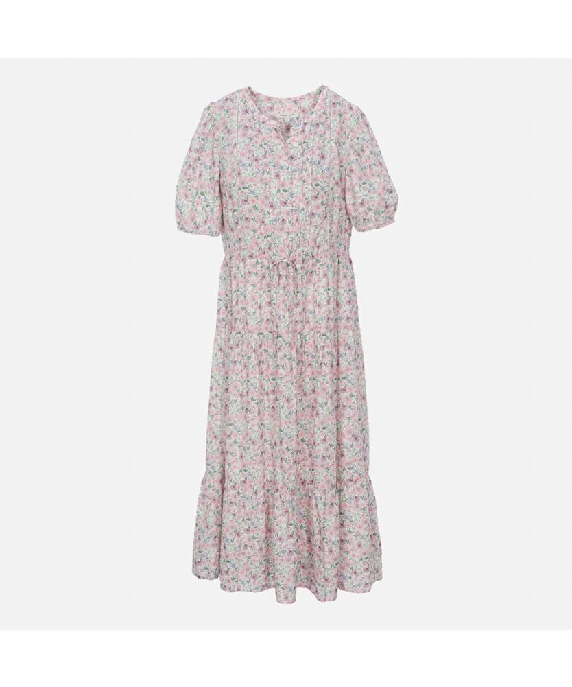 THURSDAY ISLAND Flower Pintuck Dress_T254Mop217W