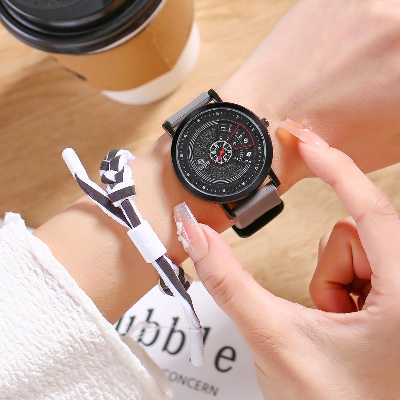 Sports Youth Junior High School Student Watches Boys And Girls Simple And Cool Personalized Fashion Watch Large Dial